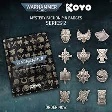 WARHAMMER 40000 MYSTERY FACTION PIN BOX SERIES 21