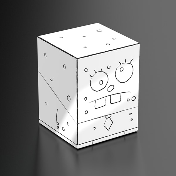 SQUAROES: BOULDER 100+ SPONGEBOB SQUAREPANTS- WAVE II-DOODLEBOB (CHASE)2