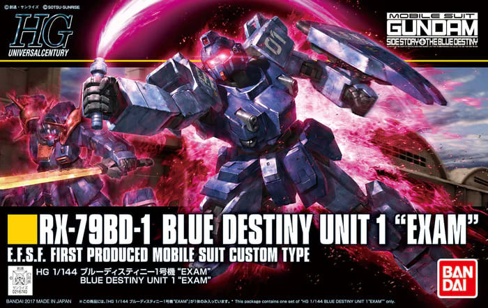 HG 1/144 BLUE DESTINY UNIT1“EXAM”1