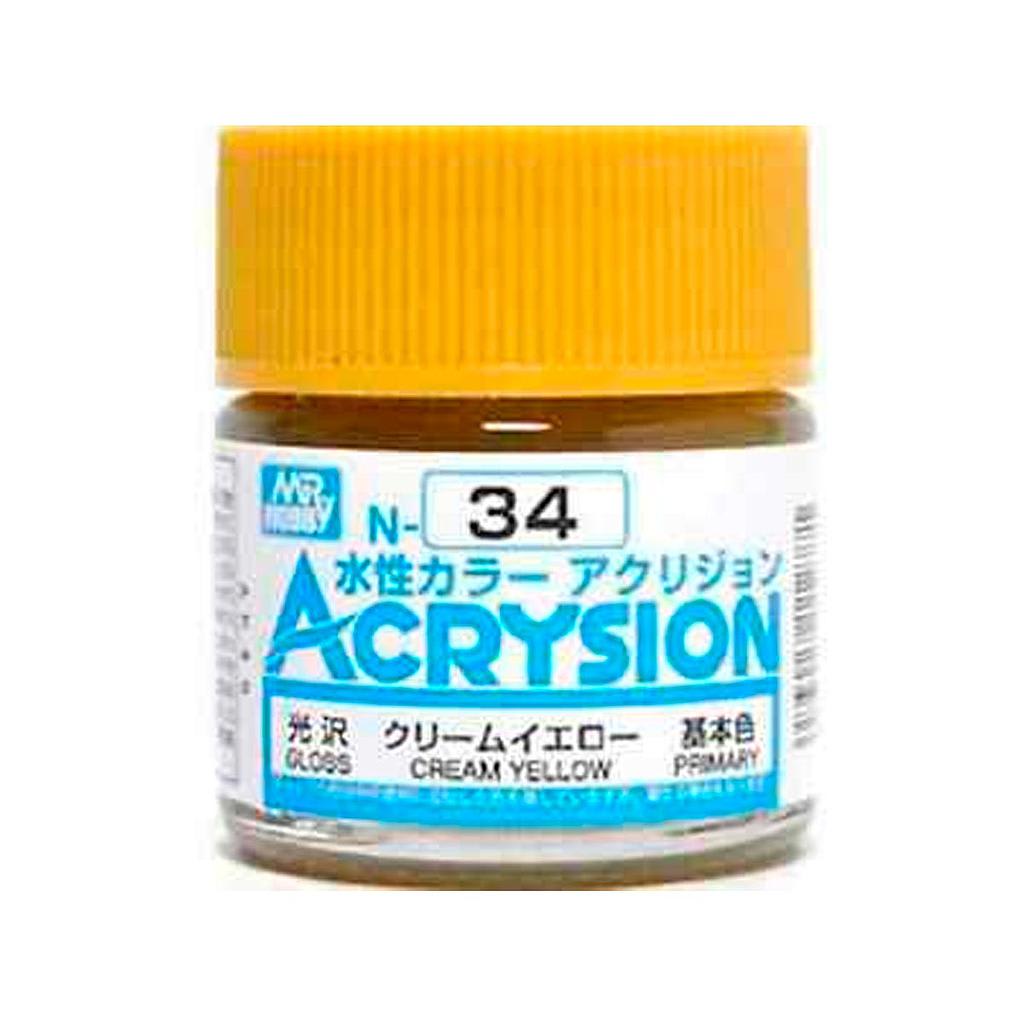 N34 ACRYSION COLOR CREAM YELLOW1