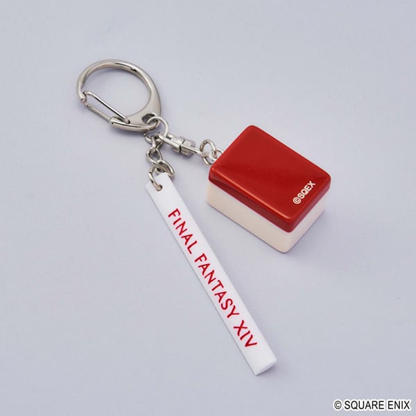 KEY CHAIN: FINAL FANTASY XIV- DOMAN MAHJONG TILE- ONE OF BAMBOO1