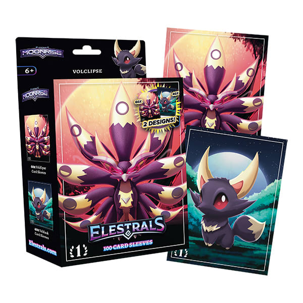 ELESTRALS: MOONRISE- CARD SLEEVES- VOLCLIPSE (60+40 CT)2