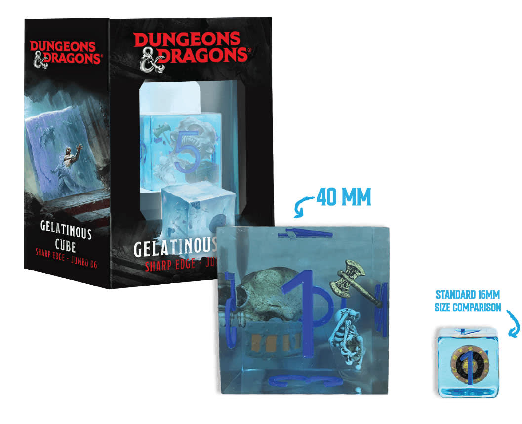 40MM D6 D&D JUMBO INCLUSION: GELATINOUS CUBE1