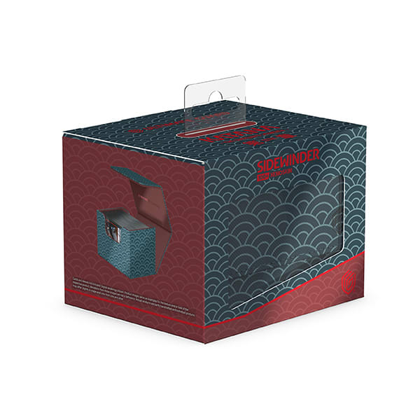 Deck Case: Sidewinder 100+ Shogun’s Journey- Part 2: Seigaiha (Dark Blue / Dark Red)2