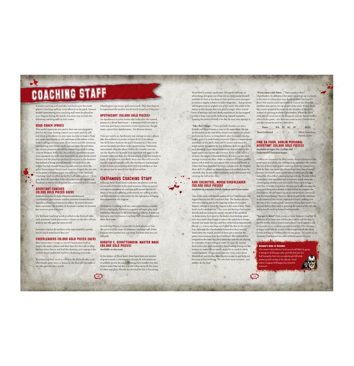 BLOOD BOWL: THE INAUGURAL BLOOD BOWL ALMANAC (INGLES)3