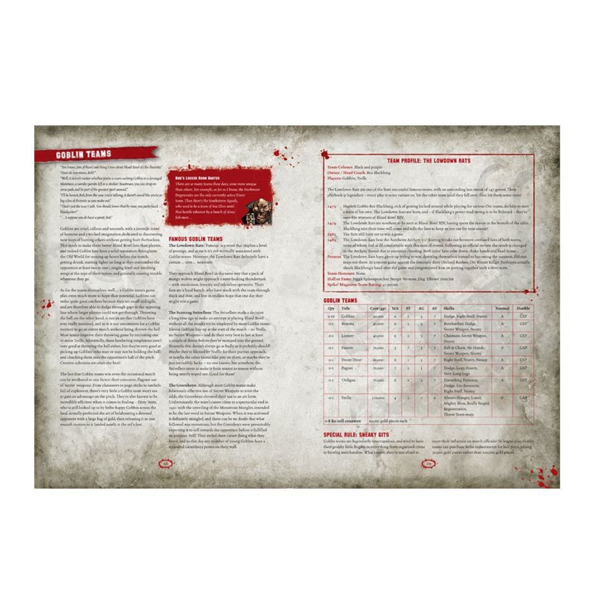 BLOOD BOWL: THE INAUGURAL BLOOD BOWL ALMANAC (INGLES)5