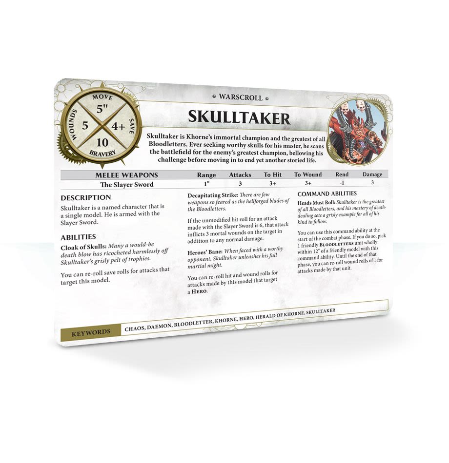 WARSCROLL CARDS: BLADES OF KHORNE (INGLES)3