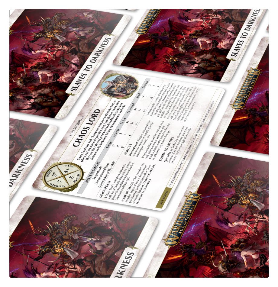 WARSCROLL CARDS: SLAVES TO DARKNESS (INGLES)4