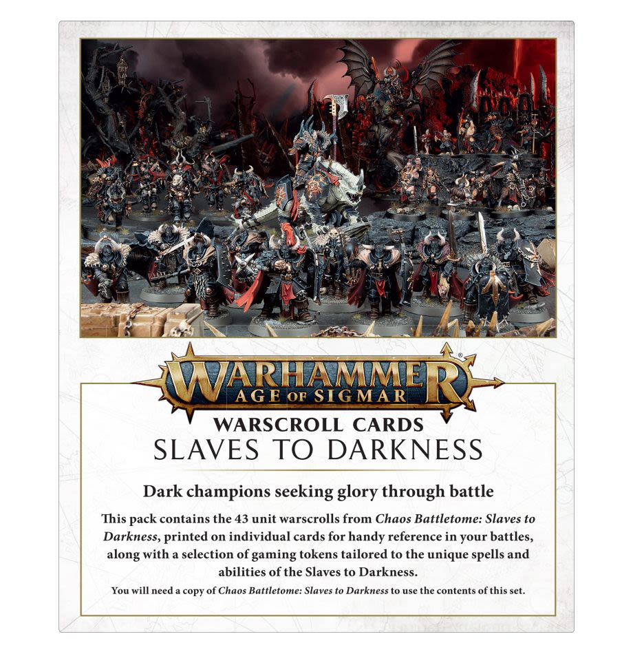 WARSCROLL CARDS: SLAVES TO DARKNESS (INGLES)6
