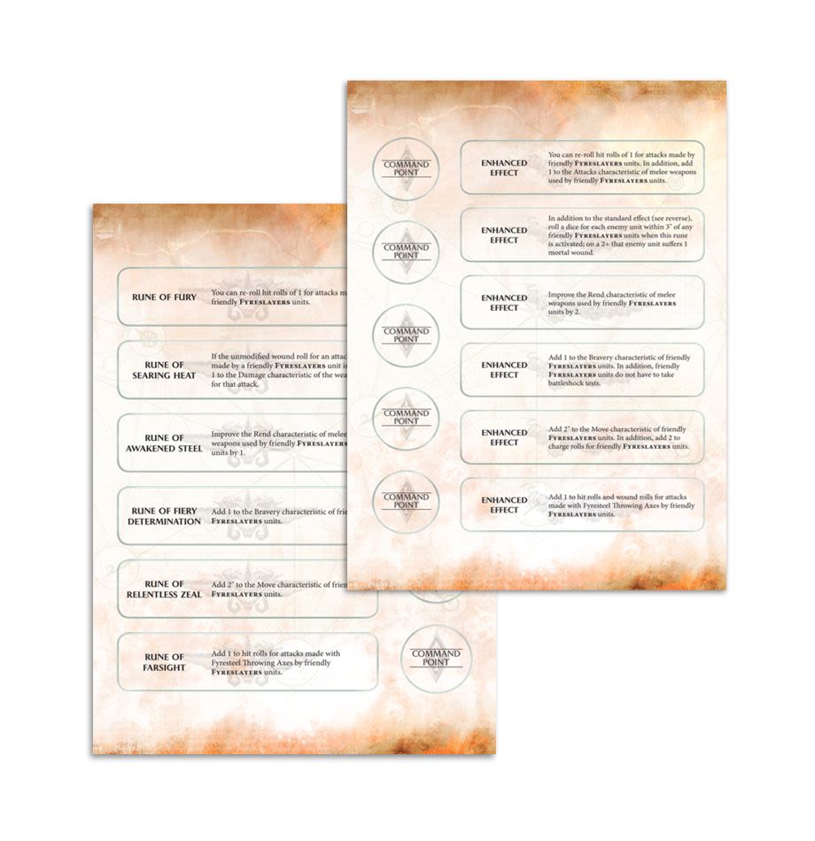 WARSCROLL CARDS: FYRESLAYERS (INGLES)4