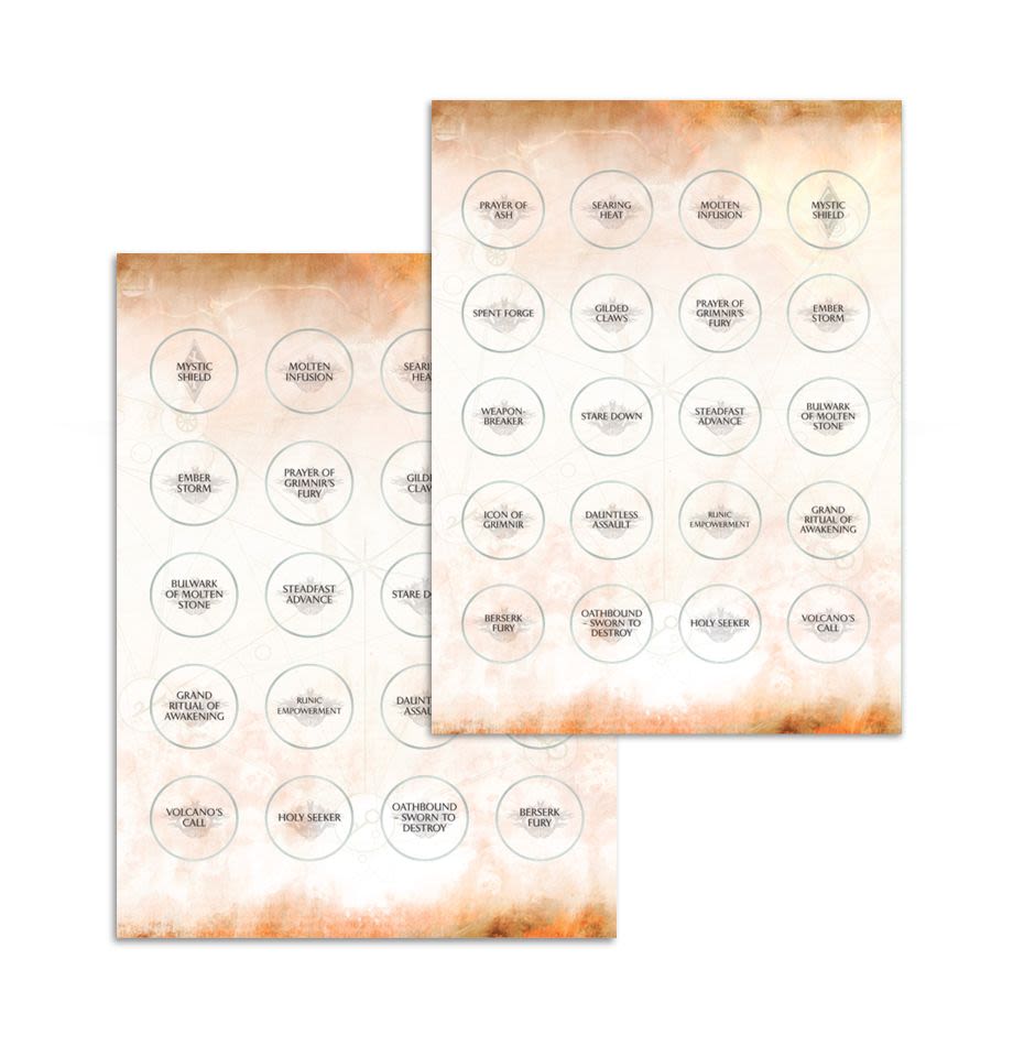 WARSCROLL CARDS: FYRESLAYERS (INGLES)5