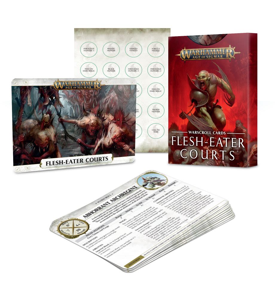 WARSCROLL CARDS: FLESH-EATER COURTS (ESPAÑOL)1