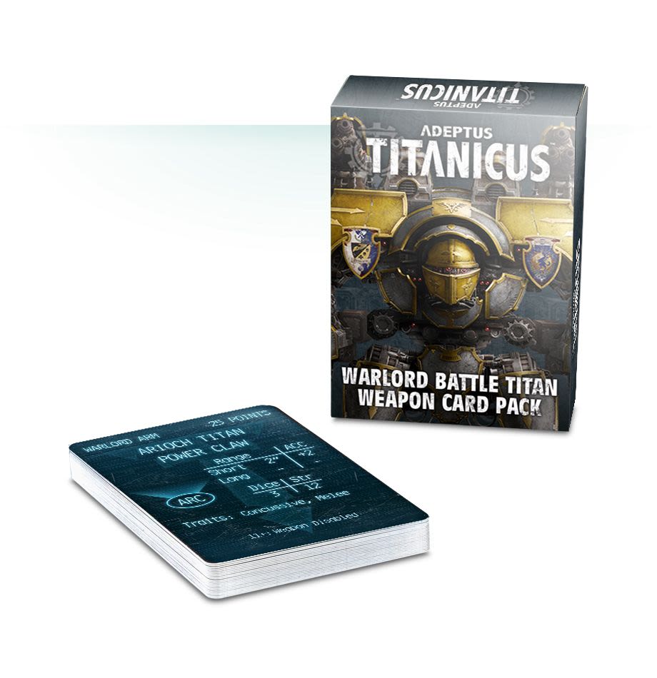 ADEPTUS TITANICUS: WARLORD BATTLE TITAN WEAPON CARD PACK1