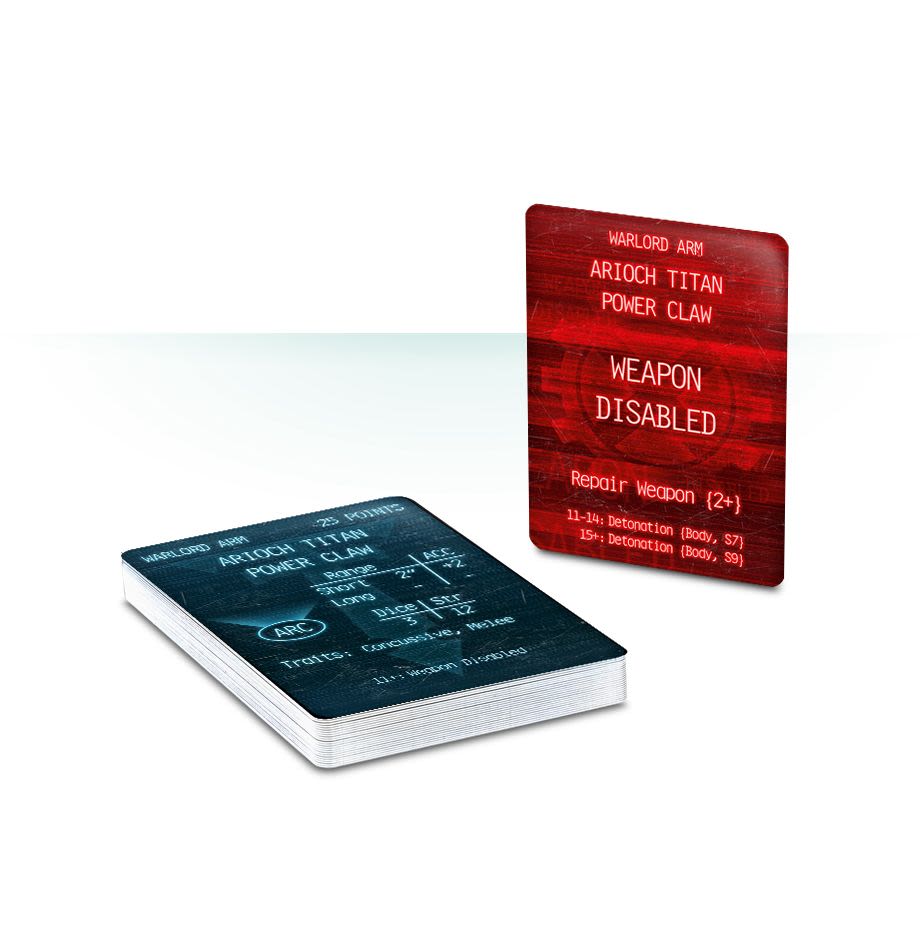 ADEPTUS TITANICUS: WARLORD BATTLE TITAN WEAPON CARD PACK2