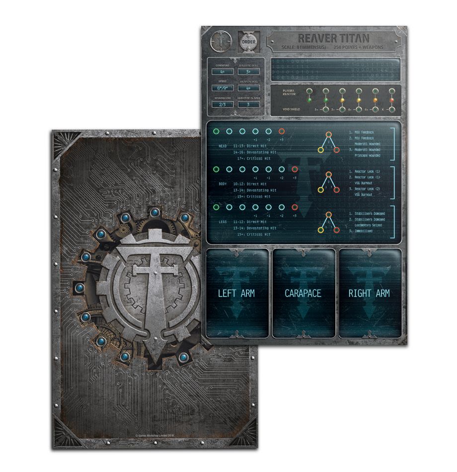 ADEPTUS TITANICUS REAVER BATTLE TITAN CO3