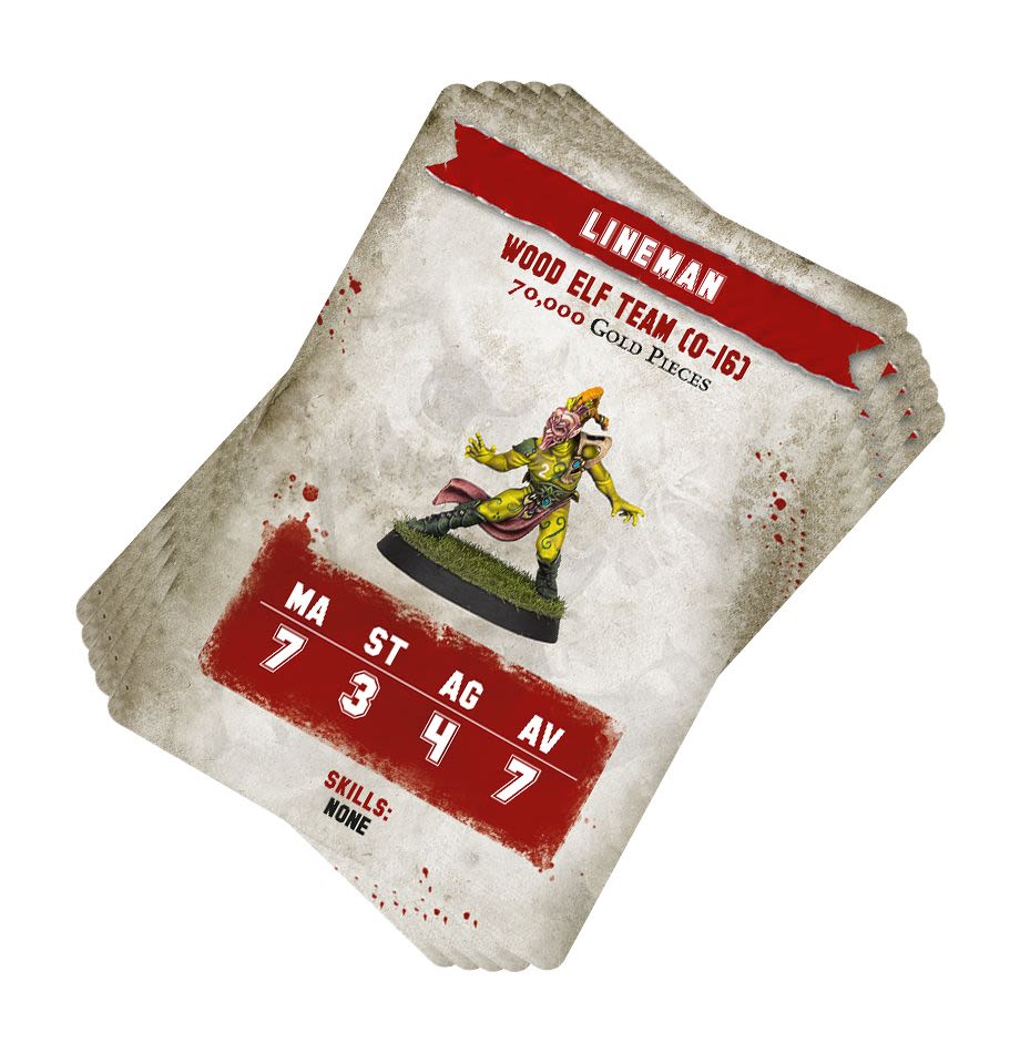 BLOOD BOWL: WOOD ELVES CARD PACK (INGLES)2