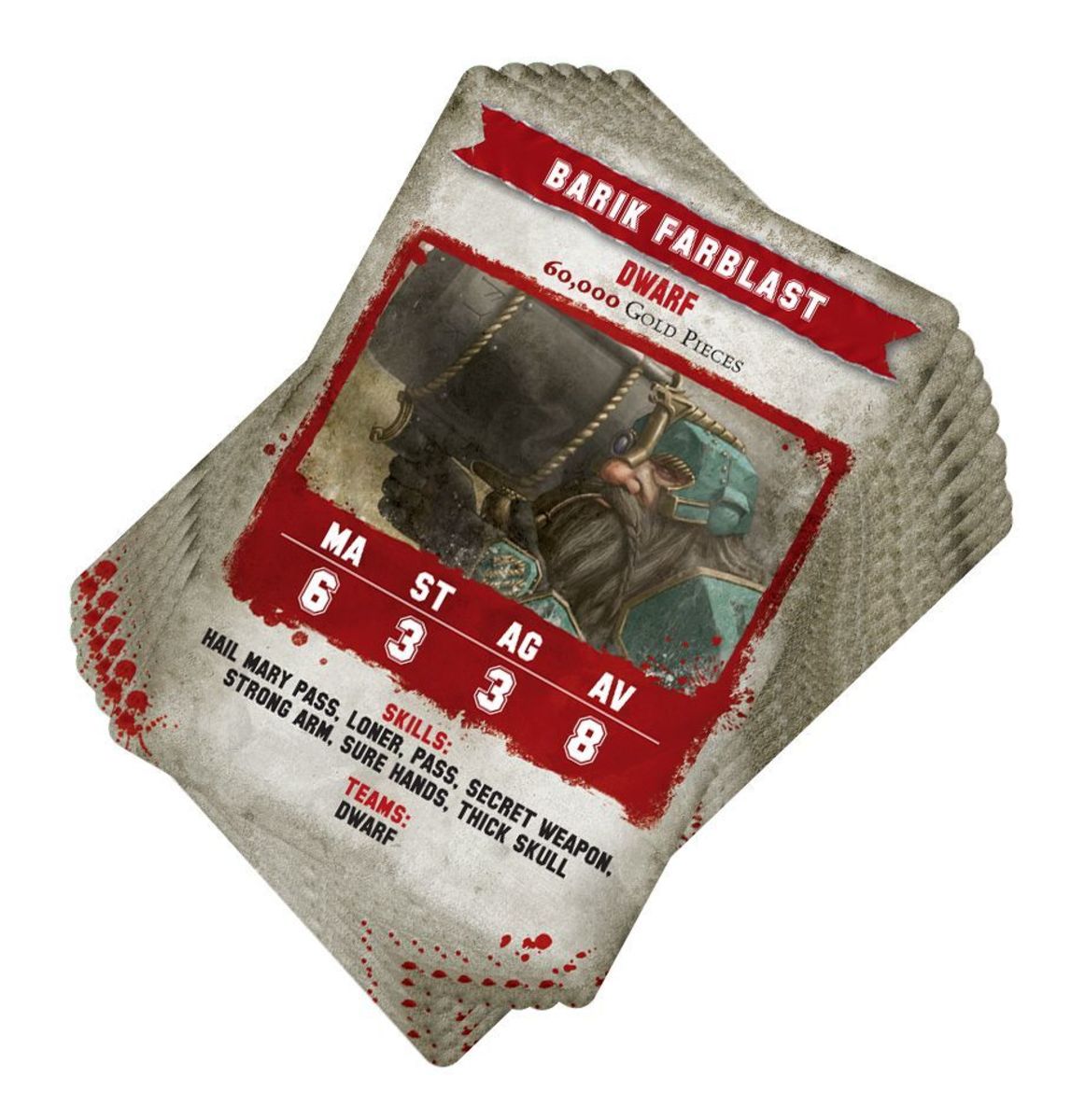 BLOOD BOWL: DWARF TEAM CARDS (ENGLISH)3