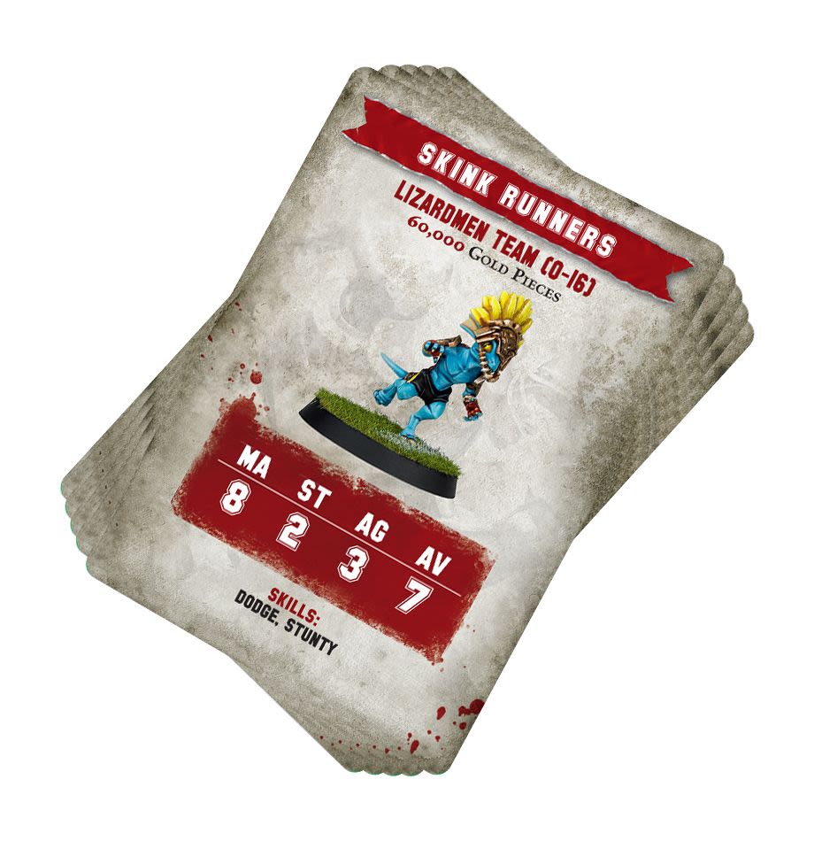BLOOD BOWL: LIZARDMEN TEAM CARD PACK2