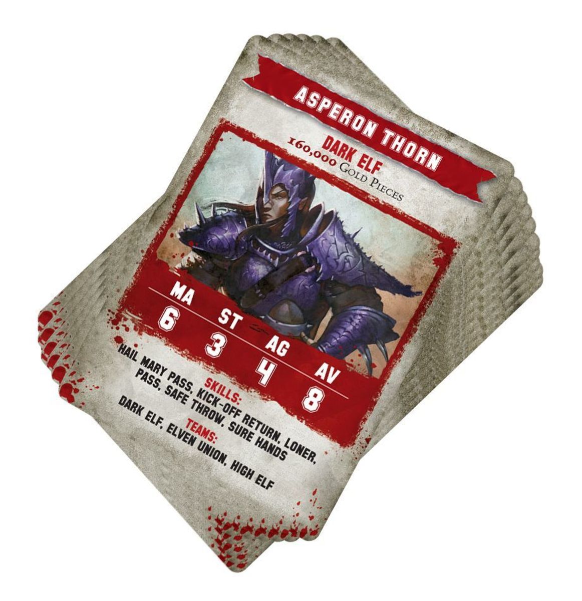 BLOOD BOWL: DARK ELF TEAM CARDS (SPA)3