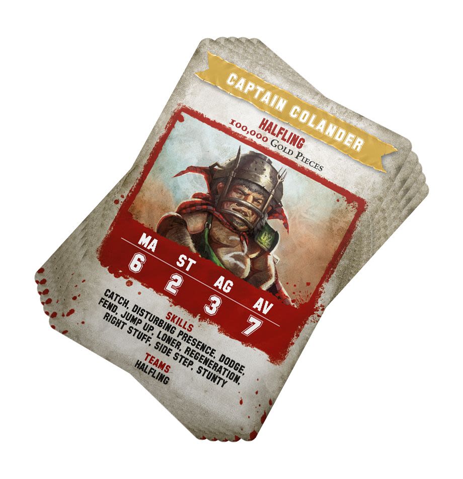 BLOOD BOWL HALFLING TEAM CARD PACK (INGLES)2