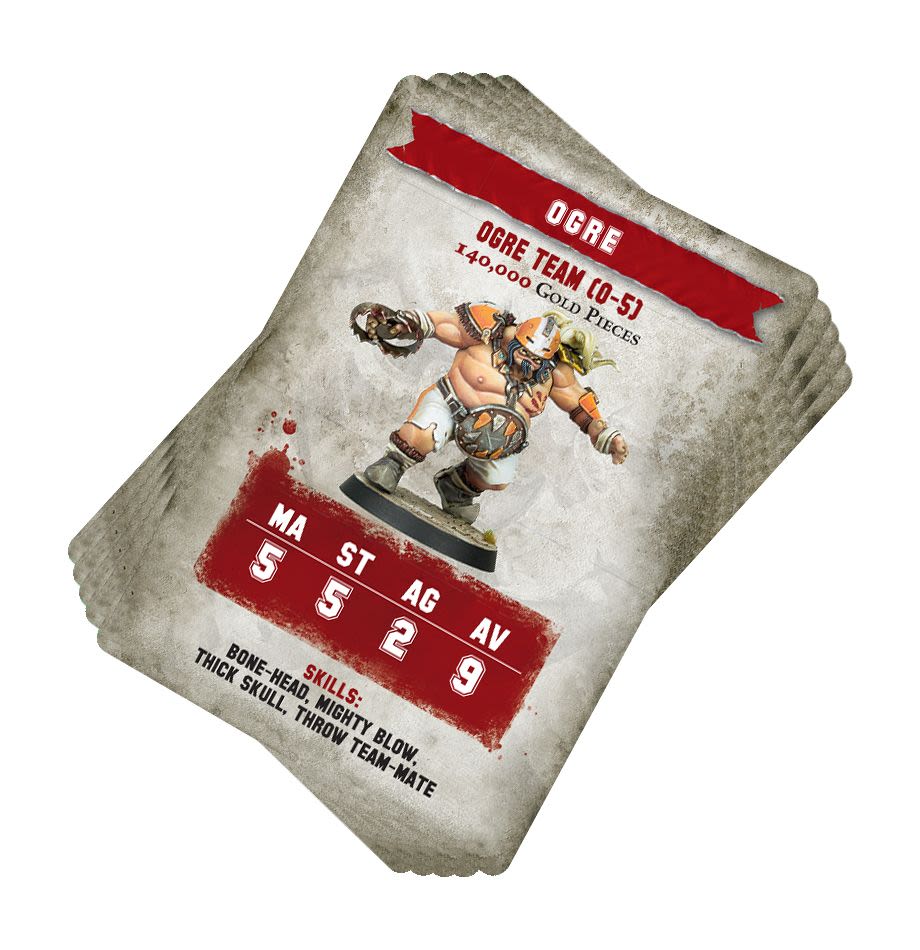 BLOOD BOWL: OGRE TEAM CARD PACK (INGLES)2