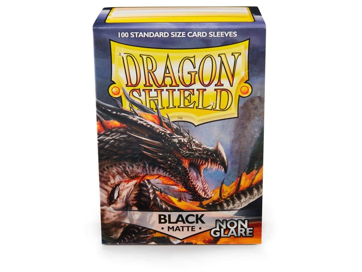 DRAGON SHIELD MATTE STANDARD SLEEVES (100) BLACK NON GLARE1