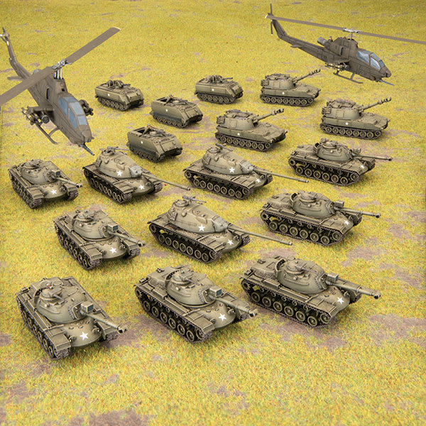 WORLD WAR 3: AMERICAN- STARTER FORCE- M48 PATTON TANK COMPANY (PLASTIC) - LIMITED EDITION10