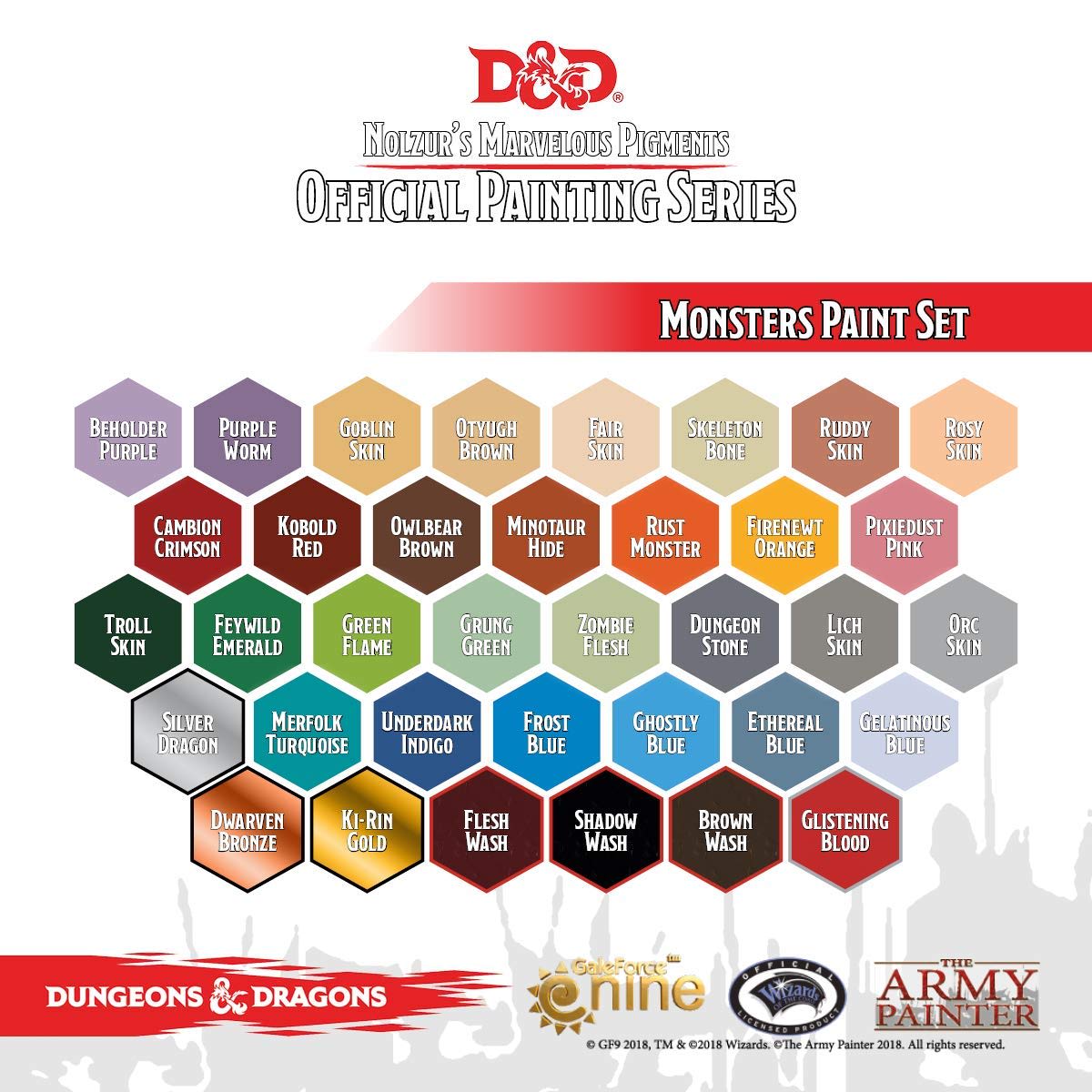 ARMY-PAINTER: PAINT SET D&D MONSTERS PAINT SET3