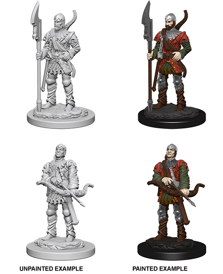 PATHFINDER DEEP CUTS UNPAINTED MINIATURES TOWN GUARDS1