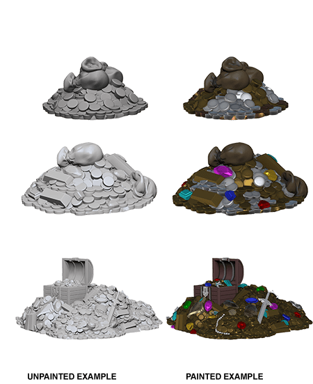 WIZKIDS UNPAINTED MINIATURES TREASURE PILES1