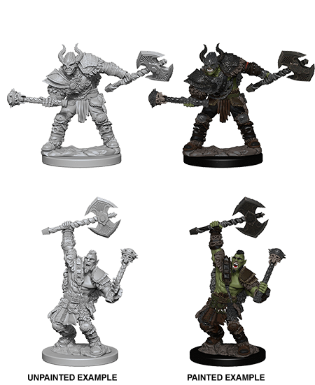 PATHFINDER UNPAINTED MINIATURES HALF-ORC MALE BARBARIAN1