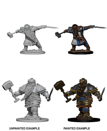 D&D NOLZUR'S MARVELOUS UNPAINTED MINIS DWARF MALE FIGHTER1