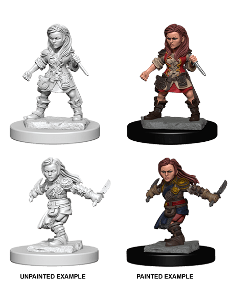 D&D NOLZUR'S MARVELOUS UNPAINTED MINIS HALFLING FEMALE ROGUE1