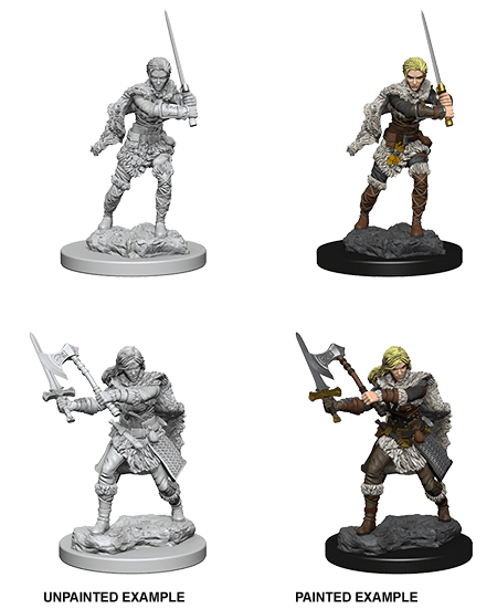 D&D NOLZUR'S MARVELOUS UNPAINTED MINIS HUMAN FEMALE BARBARIAN1