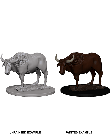 WIZKIDS UNPAINTED MINIATURES OXEN1