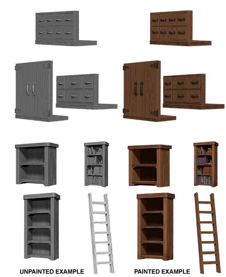 WIZKIDS DEEP CUTS UNPAINTED MINIATURES ARCHIVIST LIBRARY1