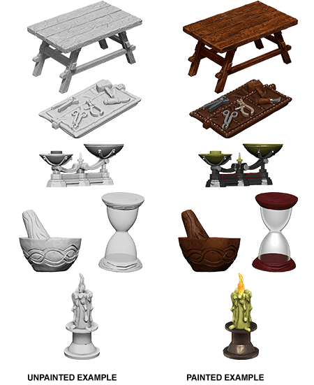 WIZKIDS DEEP CUTS UNPAINTED MINIATURES WORKBENCH & TOOLS1
