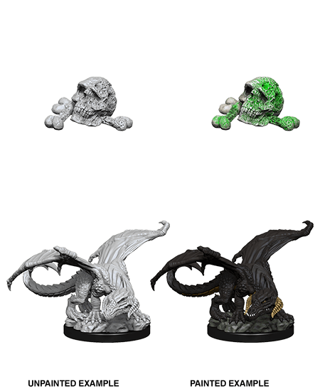 D&D NOLZUR'S MARVELOUS MINIATURES BLACK DRAGON WYRMLING1