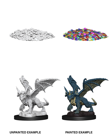 D&D NOLZUR'S MARVELOUS MINIATURES BLUE DRAGON WYRMLING1