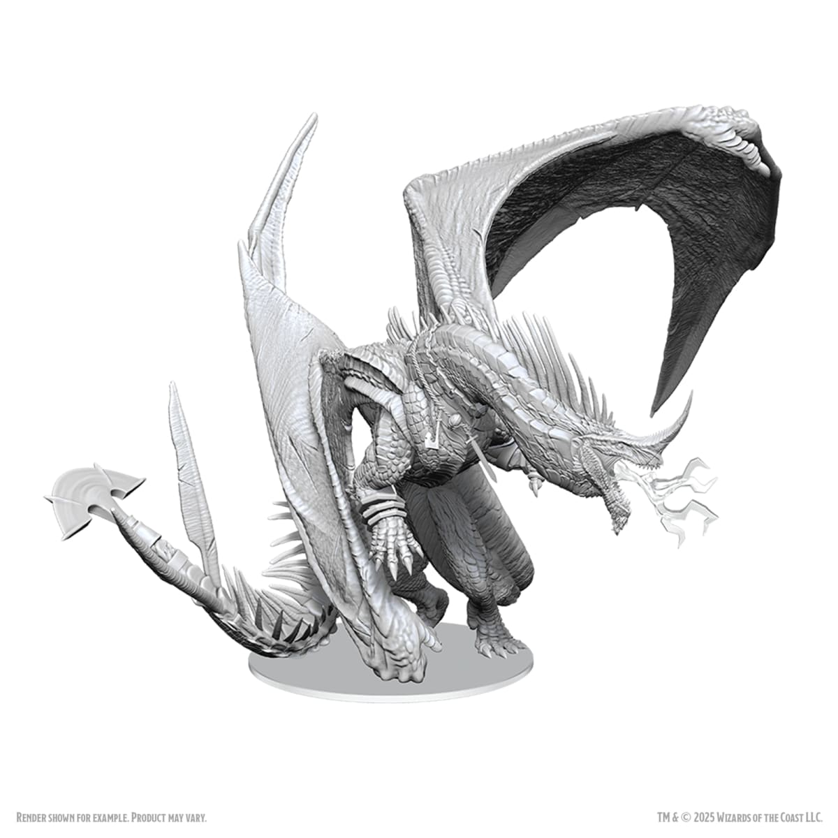 D&D NOLZUR'S MARVELOUS MINIATURES: UNPAINTED MINIS- ANTHRADUSK, ANCIENT BLUE DRAGON2