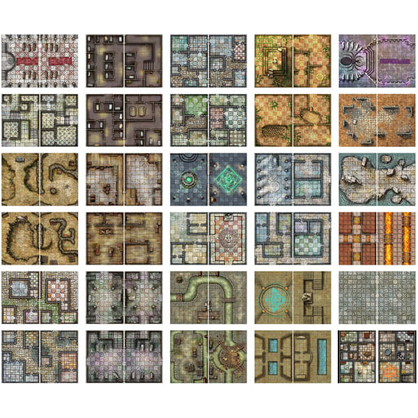BATTLE MAT: BIG BOOK OF BATTLE MATS- CELLS & SHRINES1