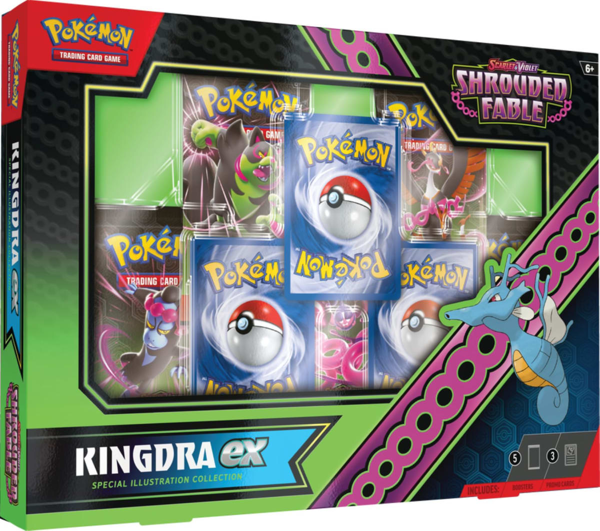Pokemon TCG Spanish Scarlet & Violet Shrouded Fable- Special Illustration Collection (Kingdra)1