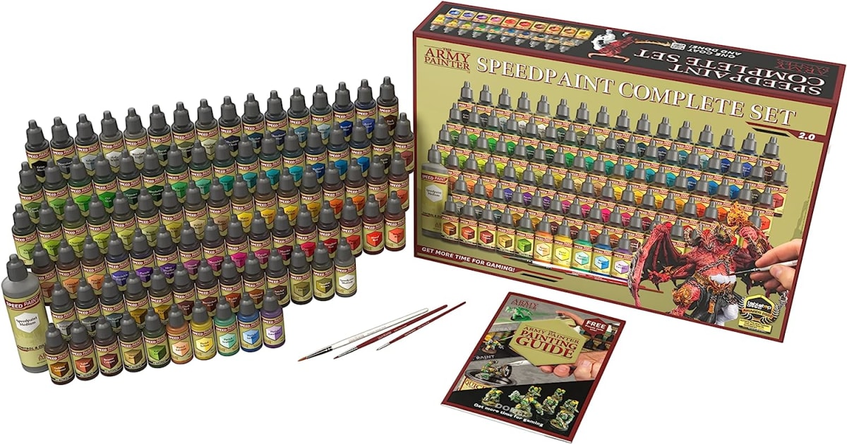 WARPAINT: SPEEDPAINT COMPLETE SET 2.0 (90  COLORS + 3 BRUSHES + MEDIUM1