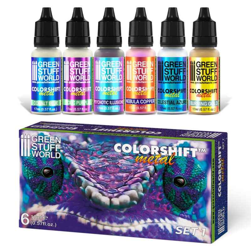 SET PINTURA - PAINT SET - COLORSHIFT CHAMALEON 11