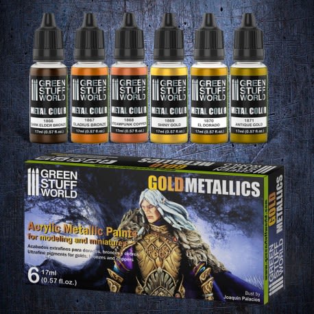 SET PINTURAS METALICAS - ORO1