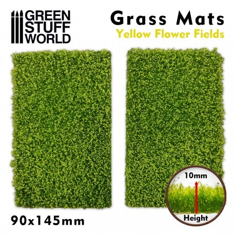 TAPETES RECORTADOS DE HIERBA - CAMPO DE FLORES AMARILLAS1