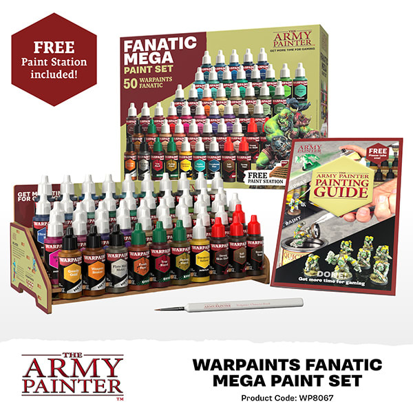 WARPAINT: FANATIC MEGA PAINT SET (50 COLORS + 1 BRUSH)2