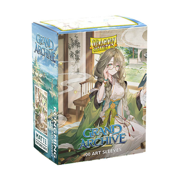 DRAGON SHIELD SLEEVES: STANDARD- MATTE 'GRAND ARCHIVE' KONGMING, WAYWARD MAVEN (100)1