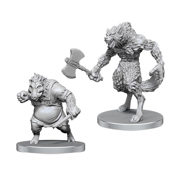 PATHFINDER BATTLES DEEP CUTS MINIATURES: WAVE 26- WEREWOLF & WEREBOAR1