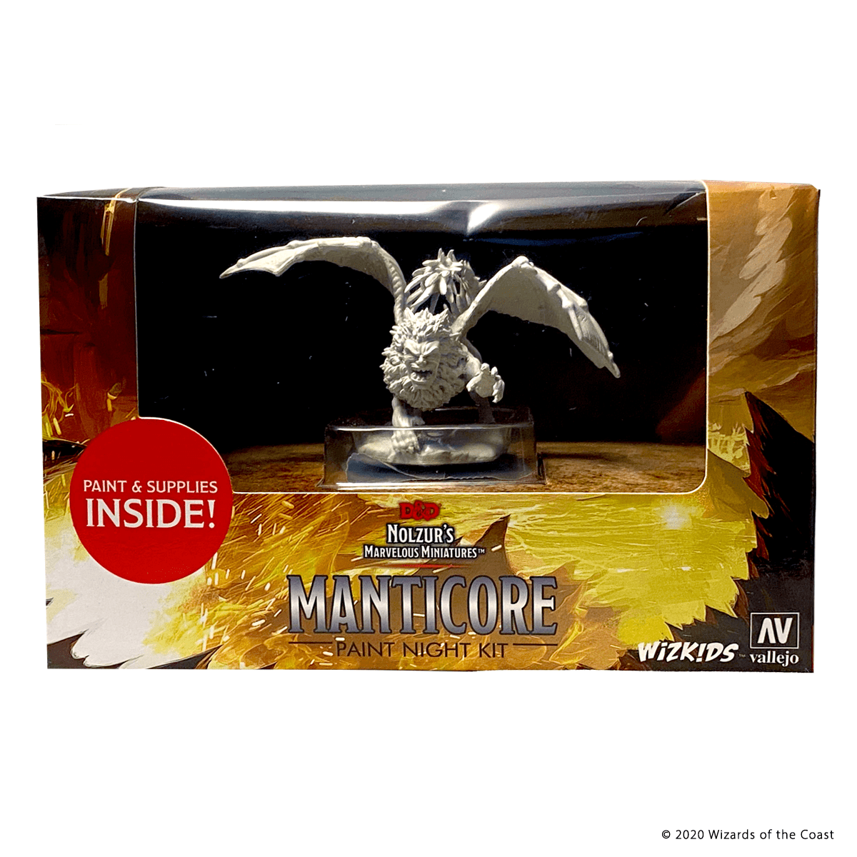 D&D NOLZUR’S MARVELOUS UNPAINTED MINIS: MANTICORE PAINT NIGHT KIT1